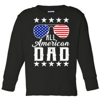 All American Dad  Toddler Long Sleeve Shirt