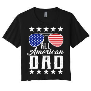 All American Dad  Women's Crop Top Tee