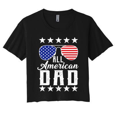 All American Dad  Women's Crop Top Tee