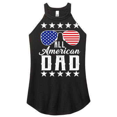 All American Dad  Women's Perfect Tri Rocker Tank