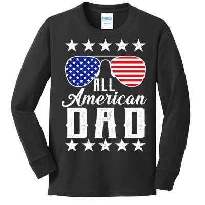 All American Dad  Kids Long Sleeve Shirt