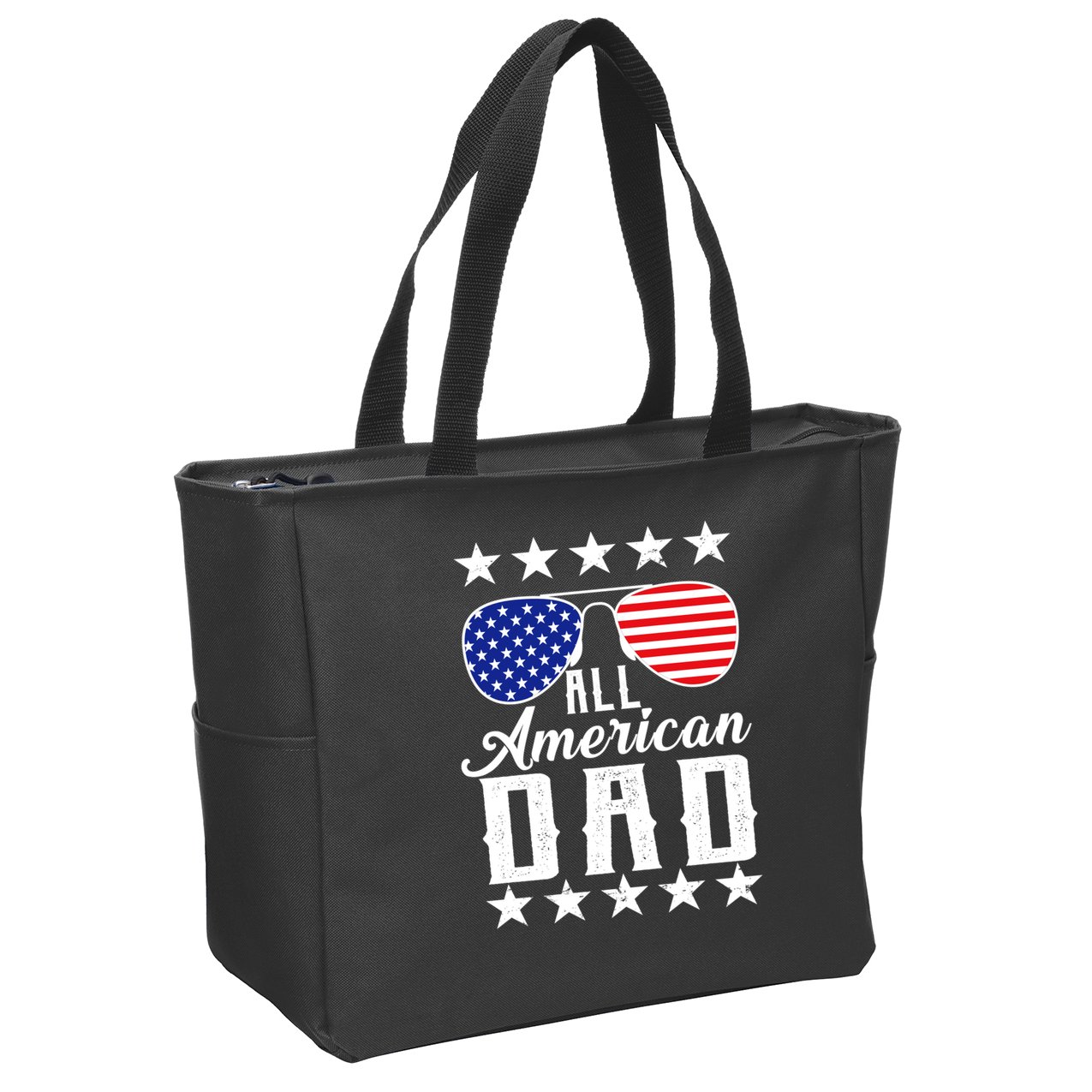 All American Dad  Zip Tote Bag