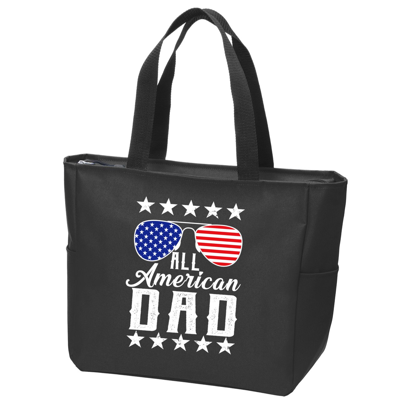 All American Dad  Zip Tote Bag