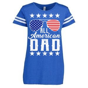 All American Dad  Enza Ladies Jersey Football T-Shirt