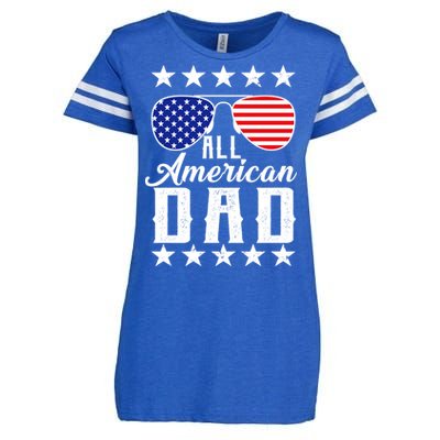 All American Dad  Enza Ladies Jersey Football T-Shirt