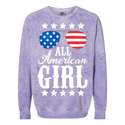 All American Girl Colorblast Crewneck Sweatshirt