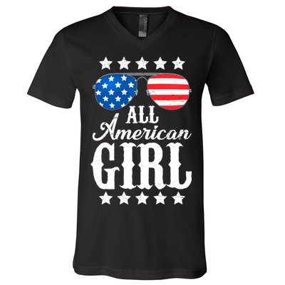 All American Girl V-Neck T-Shirt