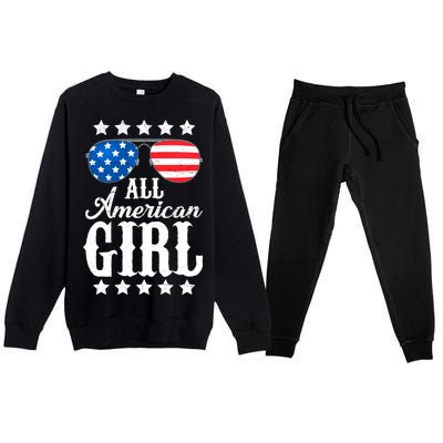 All American Girl Premium Crewneck Sweatsuit Set