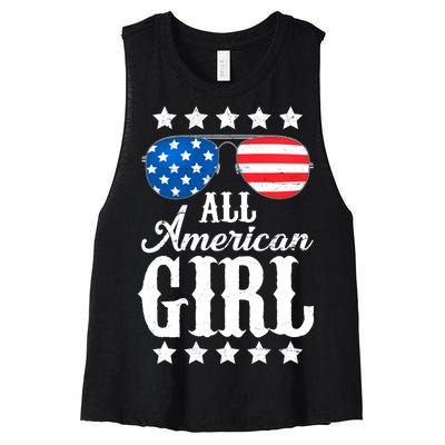 All American Girl Women's Racerback Cropped Tank