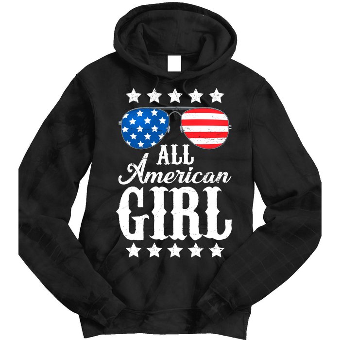 All American Girl Tie Dye Hoodie