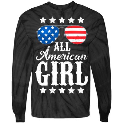 All American Girl Tie-Dye Long Sleeve Shirt