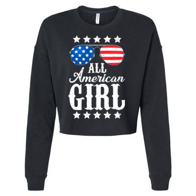 All American Girl Cropped Pullover Crew