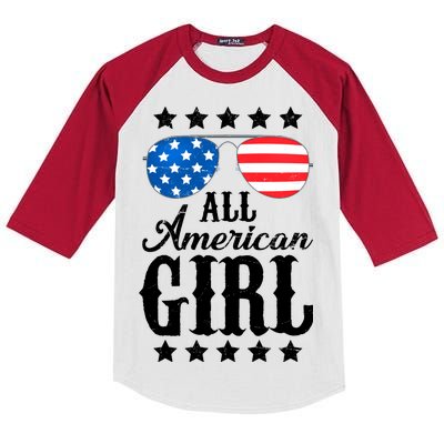 All American Girl Kids Colorblock Raglan Jersey