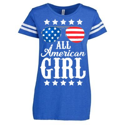 All American Girl Enza Ladies Jersey Football T-Shirt