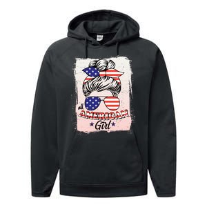 All American Girl USA American Flag Performance Fleece Hoodie