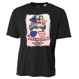 All American Girl USA American Flag Cooling Performance Crew T-Shirt