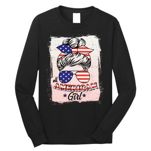 All American Girl USA American Flag Long Sleeve Shirt