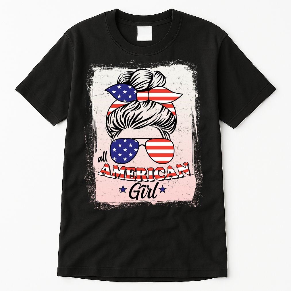 All American Girl USA American Flag Tall T-Shirt