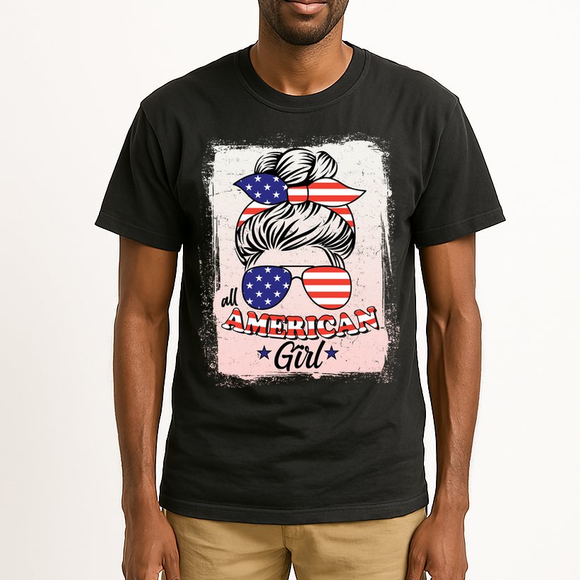 All American Girl USA American Flag Tall T-Shirt
