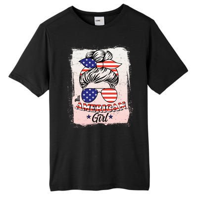 All American Girl USA American Flag Tall Fusion ChromaSoft Performance T-Shirt