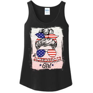 All American Girl USA American Flag Ladies Essential Tank