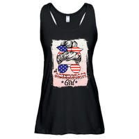 All American Girl USA American Flag Ladies Essential Flowy Tank