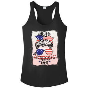 All American Girl USA American Flag Ladies PosiCharge Competitor Racerback Tank