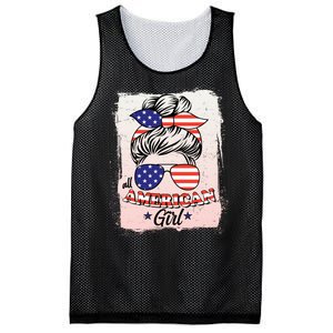 All American Girl USA American Flag Mesh Reversible Basketball Jersey Tank