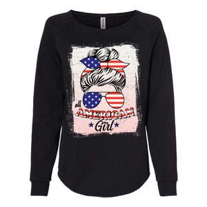 All American Girl USA American Flag Womens California Wash Sweatshirt