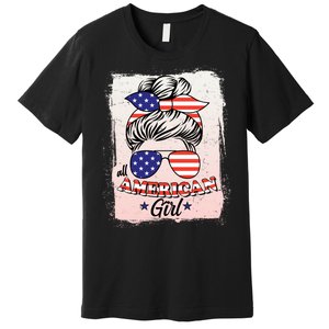 All American Girl USA American Flag Premium T-Shirt