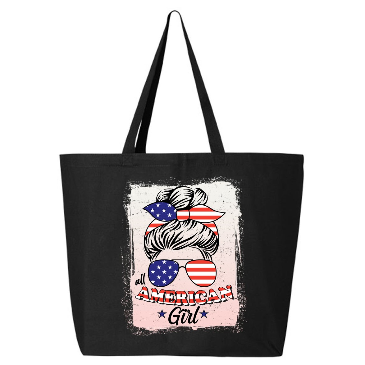 All American Girl USA American Flag 25L Jumbo Tote