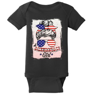 All American Girl USA American Flag Baby Bodysuit