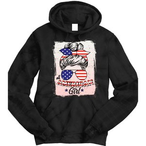 All American Girl USA American Flag Tie Dye Hoodie