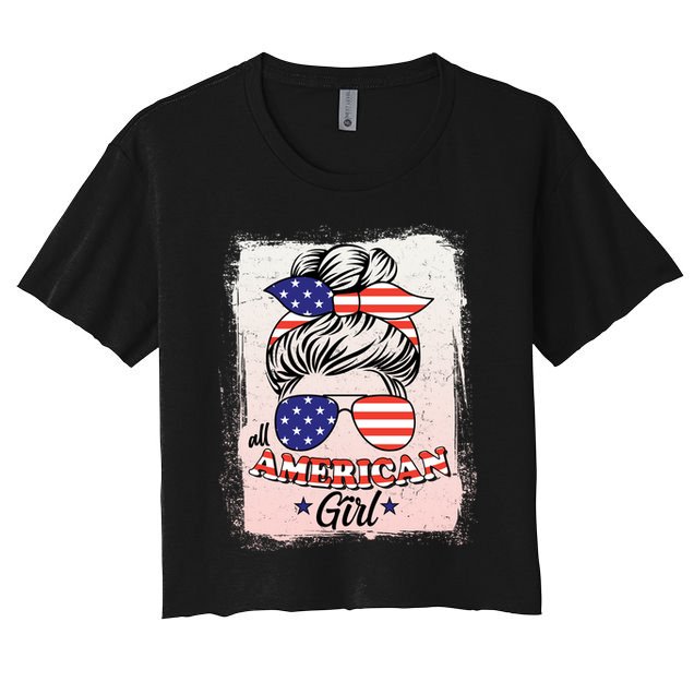 All American Girl USA American Flag Crop Top