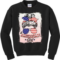 All American Girl USA American Flag Kids Sweatshirt