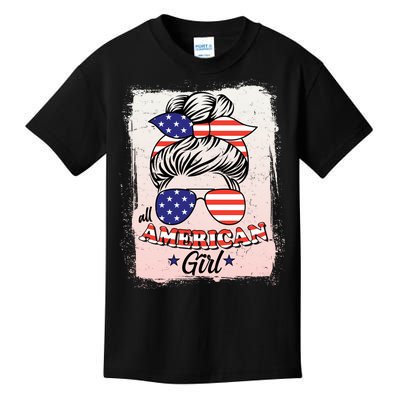 All American Girl USA American Flag Kids T-Shirt