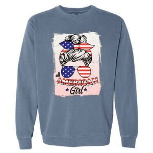 All American Girl USA American Flag Garment-Dyed Sweatshirt