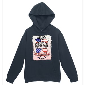 All American Girl USA American Flag Urban Pullover Hoodie