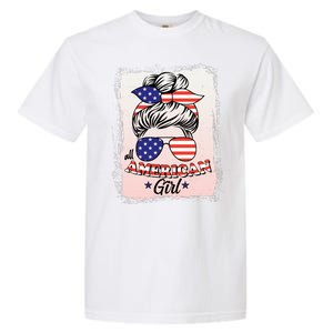 All American Girl USA American Flag Garment-Dyed Heavyweight T-Shirt