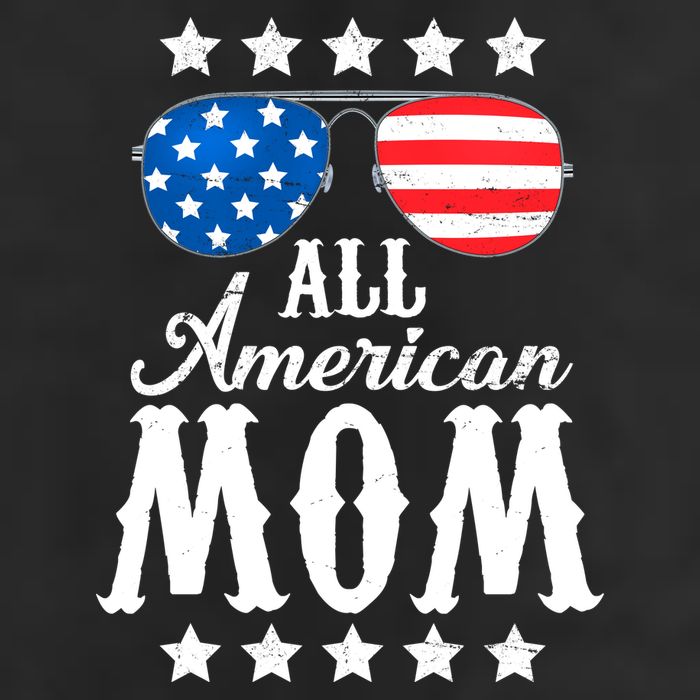 All American Mom 7 Panel Mesh Trucker Snapback Hat