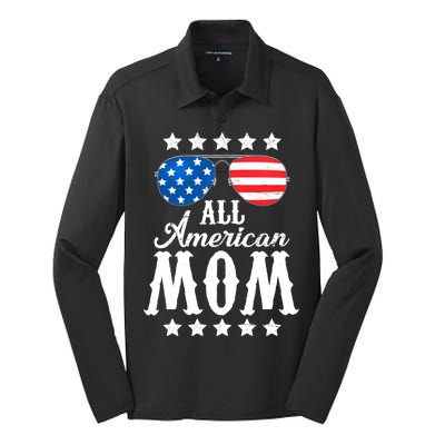 All American Mom Silk Touch Performance Long Sleeve Polo