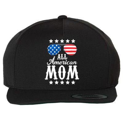 All American Mom Wool Snapback Cap