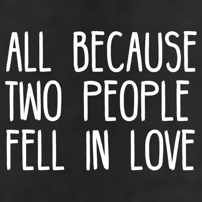 All Because Two People Fell in Love Golf Towel
