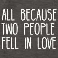 All Because Two People Fell in Love Vector Backpack