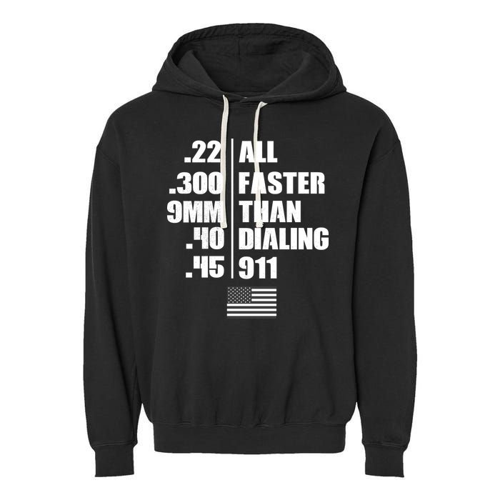 All Faster Than Dialing 911 Garment-Dyed Fleece Hoodie