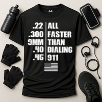 All Faster Than Dialing 911 Performance Shirt