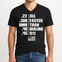 All Faster Than Dialing 911 V-Neck T-Shirt