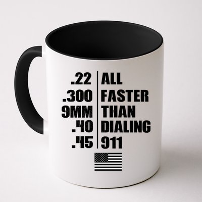 All Faster Than Dialing 911 Mug