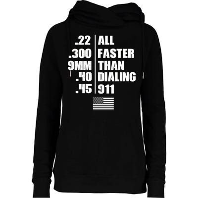 All Faster Than Dialing 911 Womens Funnel Neck Pullover Hood