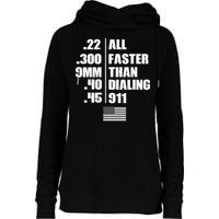 All Faster Than Dialing 911 Womens Funnel Neck Pullover Hood